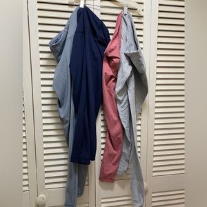 4 leggings, x small, blue, Rose, grays. Yogalicious, Kyodan and Bootyful